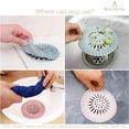 thumbnail image 4 of Drain Hair Catcher Shower Drain Cover Silicon Shower Drain Hair Trap Universal Hair Stopper for Shower Drain Bathroom Bathtub Kitchen Tub (Mix Colors, 4 Pack), 4 of 5