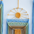 thumbnail image 5 of Sunrise and Sunset WallHanging Cotton Rope Handmade Woven Tapestry Minimalist Home Homestay Wall Atmosphere Decoration C, 5 of 6