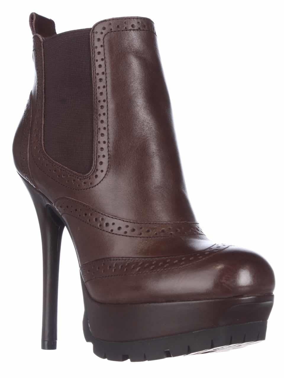Sam Edelman - Womens Sam Edelman Verina Oxford Platform Lug Sole Ankle Boots - Brown - Walmart