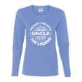 thumbnail image 2 of Wild Bobby, Uncle Man Myth Legend Funny Dad Uncle Papa Granpa Dad Gift, Father's Day, Women Graphic Long Sleeve Tee, Light Blue, Medium, 2 of 4