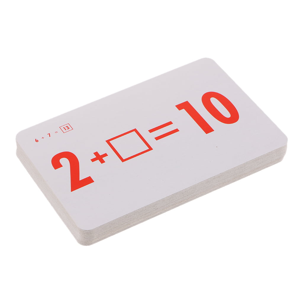 144 Pcs Kid Math Flash Cards Subtraction Addition Division Multiplication 