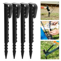 STOBOK 20pcs Stakes for Gardening in Black Plastic for Outdoor Projects