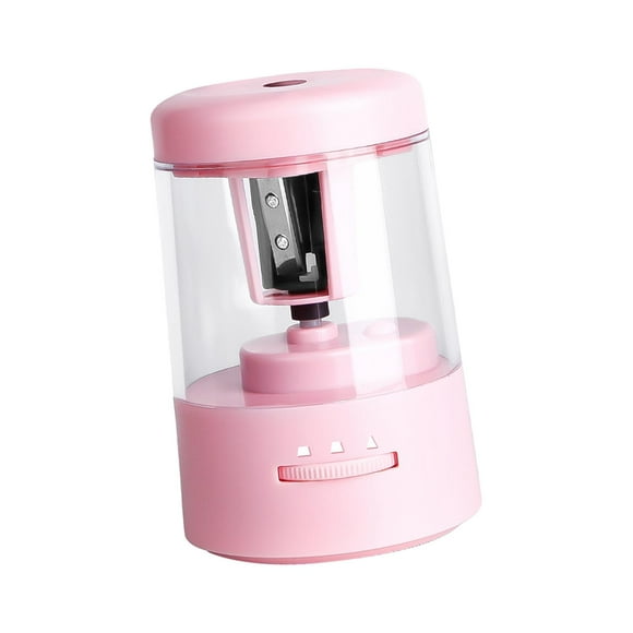 Cortador de lápices automático Sacapuntas eléctrico Accesorios de papelería Grandes Rosa