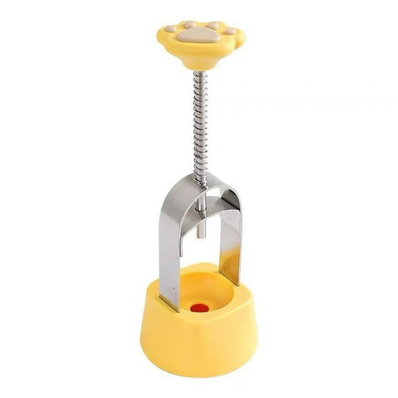 Yesbay Red Date Pit Remover Stainless Steel Press-Type Date Pitter Tool Reusable Date Core Remover Bakery