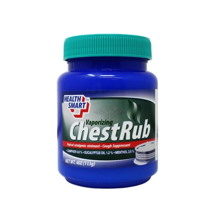 Health Smart Vaporizing Chest Rub, Soothing Relief for Cough & Congestion, 4 Ounce