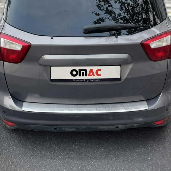 Rear Bumper Sill Cover Guard for Ford C-Max 2013-2018 Brushed Stainless Steel