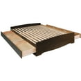 thumbnail image 5 of Prepac King Mate's Platform Storage Bed with 6 Drawers, Espresso, 5 of 8