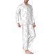 thumbnail image 2 of Balery Heart Rabbit Pijama para Hombre de Dos Piezas con Manga Larga, Conjunto de Dormir y Descanso Suave con Bolsillos-XX-Large, 2 of 7