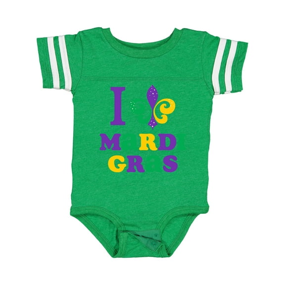 Inktastic I Love Mardi Gras Boys or Girls Baby Bodysuit