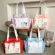 thumbnail image 4 of Sanrio Kuromi Cinnamoroll-Bolso de hombro de dibujos animados Kawaii, gran capacidad, contraste, impermeable, paquete de bolsillo, chica linda, Corazón, 4 of 5