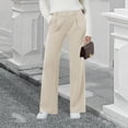thumbnail image 4 of Straight Leg Sweatpants for Women Cargo Pants Women High Waist Womens Wide Leg Sweatpants Women's Plus Size Pants Women Work Pants Cargo Scrub Pants for Women, 4 of 5