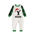 thumbnail image 4 of Pijamas familiares con estampado de cuadros navideños de moda, mono de bebé, monos de poliéster para bebé, 4 of 4