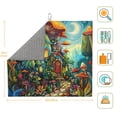 thumbnail image 2 of Dish Drying Mat, Color Mushroom Cottage Highly Absorbent Drying Matt Kitchen Counter, Dish Mat Drying Pad Dishes Drainer Mats for Kitchen Counter or Sink, 16 x 18 inch, 2 of 6