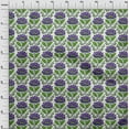 thumbnail image 4 of oneOone Cotton Poplin Purple Fabric Leaves & Clover Sewing Material Print Fabric By The Yard 42 Inch Wide-K8, 4 of 6