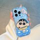 thumbnail image 2 of Funda de teléfono Kawaii Crayon Shin-Chan para Iphone 15/14/13/12 Pro Max, funda protectora de teléfono, anticaída, transparente, suave, regalos, 2 of 4