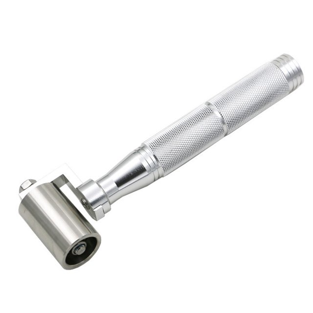 Stainless Steel Wallpaper Seam Roller Heavy Hand Non-slip Home Decoration Pressure Roller DIY Tool