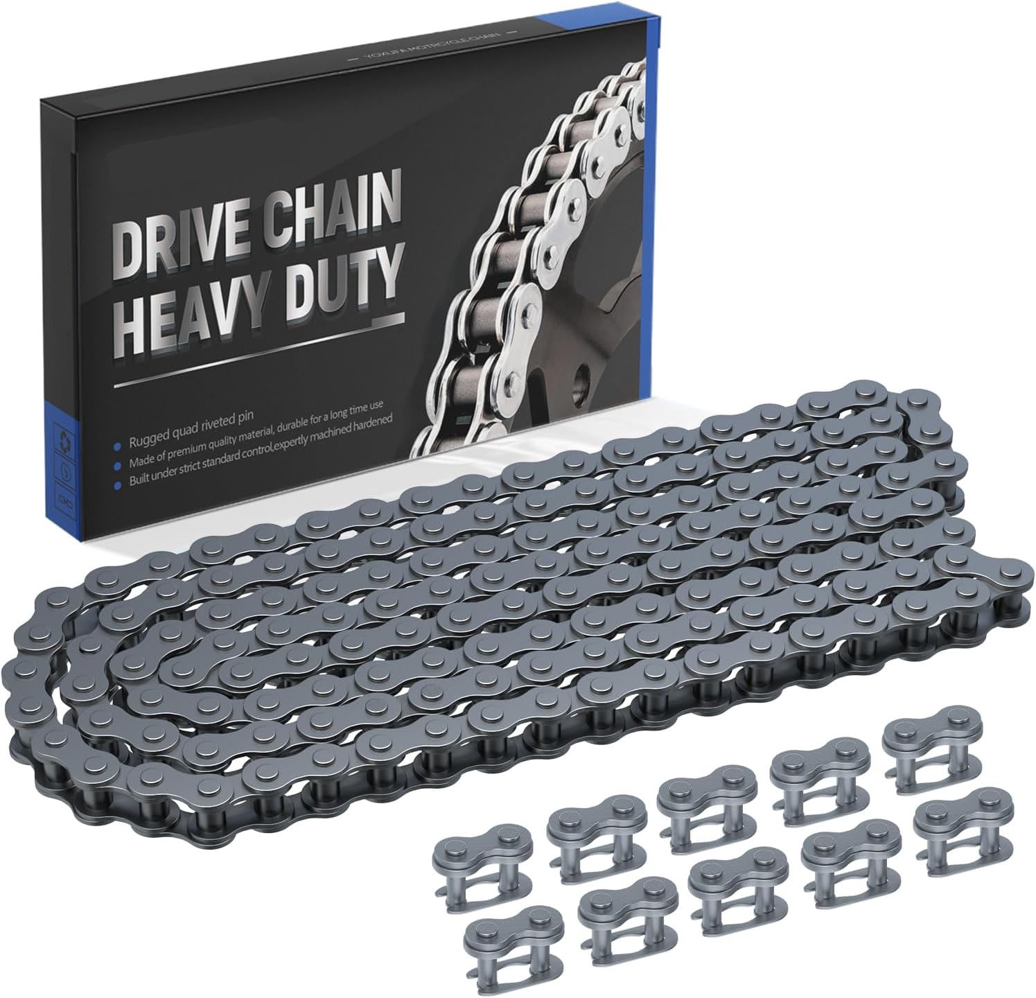 #35 Drive Chain 140 Links With Chain Breaker Kit - For Mini Bikes & Go Karts (Motovox, Coleman, Baja) - View #11
