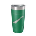 thumbnail image 1 of Coldwater Lake Map Tumbler Travel Mug Insulated Laser Engraved Coffee Cup Washington 20 oz Green, 1 of 1