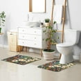 thumbnail image 6 of Yayeee Bath Rugs for Bathroom Floor Set of 2 Non Slip Fluffy Soft Absorbent Mat, Floral Garden, 6 of 7