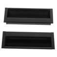 thumbnail image 3 of CRAFTHROU Concealed Cupboard Handles 2Pcs Black Aluminium Alloy Invisible Drawer Handle for Home Renovation 12X4.7CM, 3 of 7