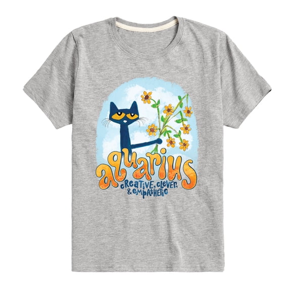 Pete The Cat - Aquarius - Toddler And Youth Short Sleeve Graphic