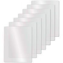 Trjgtas Clear Flexible Plastic Cutting Board Mats Set, Frosted Clear Kitchen Cutting Board Clear Mats 17.5 x 12 Inches, Set of 7