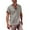 Gray, variant on lmcalzta Mens Short Sleeve Linen Shirts Button down Casual Tops Summer 2025 Beach Shirts with Pockets
