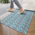 thumbnail image 4 of Light Blue Christmas Snowman Pattern Door Rugs,Washable Non Slip Door Mats Indoor,Decorative Door Mats,Entry Mat Indoor for Entrance,Bedroom,Kitchen,Bathroom,17"x30", 4 of 6
