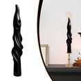 thumbnail image 2 of BNNG Halloween Taper Candles - Pillar Aesthetic Ribbed Candles Spiral Taper Twisted Candlesticks Scented Smokeless Soy Wax for Wedding Holiday Dinner Home Decorations, 2 of 9