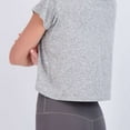 thumbnail image 3 of Real Essentials 5 Pack: Women's Dry Fit Crop Top - Short Sleeve Crew Neck Stretch Athletic Tee (Available in Plus Size), 3 of 5