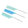 thumbnail image 4 of Metal Tail Comb,3pcs Parting Comb Professional Pin Tail Comb Rat Tail Combs Stylish and Modern, 4 of 8