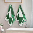 thumbnail image 3 of Coolnut Leprechaun Bow Tie Hand Towels 2 PCS, Ultra Soft and Highly Absorbent, St Patrick's Day Green Decorative Fingertip Towel for Home, Bathroom, Kitchen, 28.3"x14.4", 3 of 4