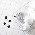 thumbnail image 3 of Shisuyan Dish Drying Rack With Drain Black Rubber 10Pcs 0.8X0.8X0.6In, 3 of 8