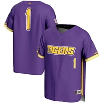 Youth GameDay Greats #1 Purple LSU Tigers Lightweight Baseball Fashion Jersey