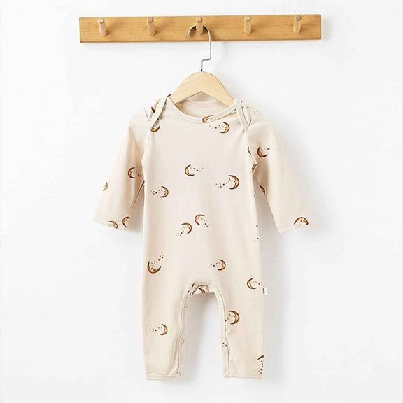 Lenago Baby Spring Baby Boy And Girl Long-sleeved Cotton Home Crawling Clothes Jumpsuit