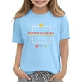 thumbnail image 3 of Juslio Boy Letter Pattern T Shirts Crew Neck Casual, Short Sleeved Tops Comfortable Breathable Shirts Sizes 2-18, 3 of 9