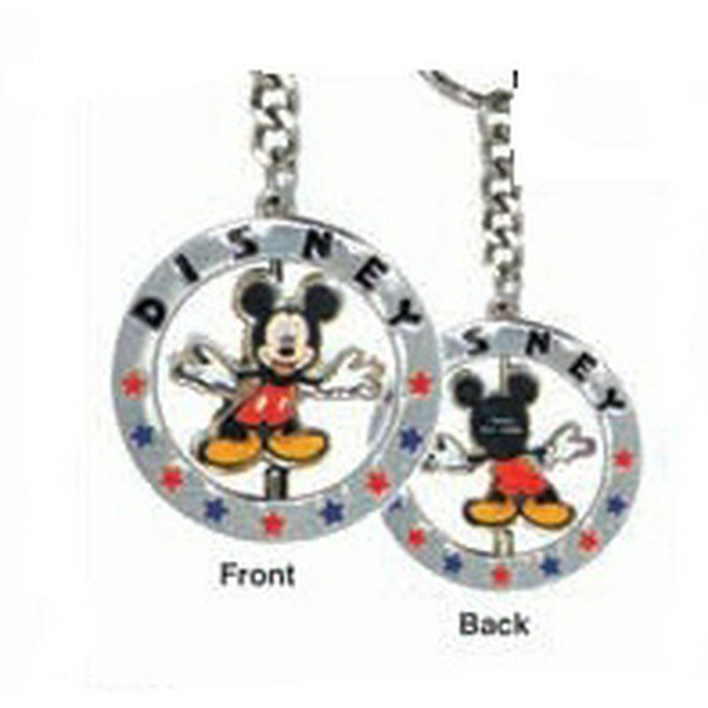 Disney - Metal Key Chain - Disney - Mickey Mouse - Spinning Pewter Gifts Toys New 24668