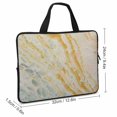 thumbnail image 2 of AWERP Marble Texture Laptop Carrying Bag Soft Carrying Travel Case 12inch, 2 of 5