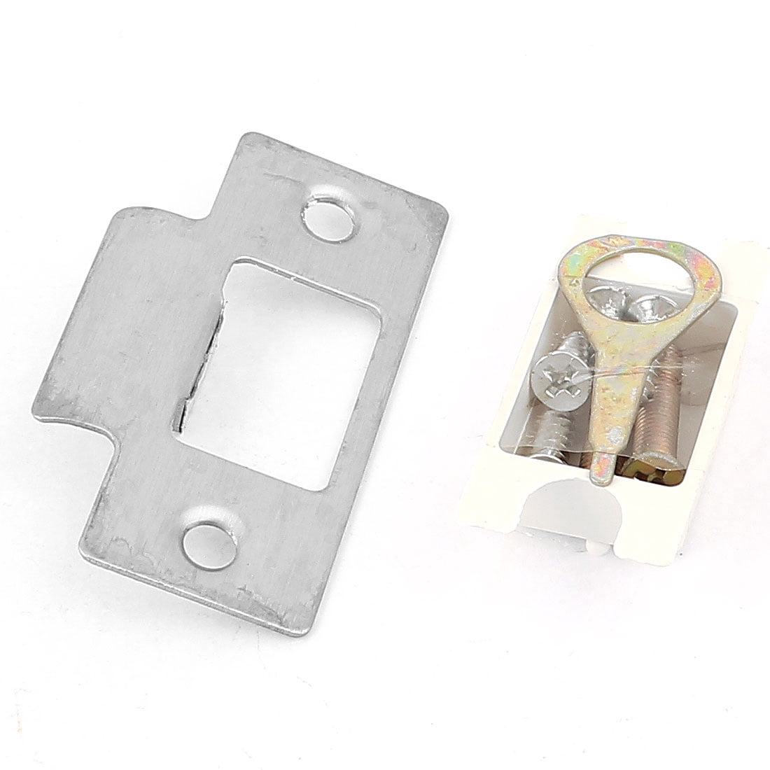 Uxcell Household Bedroom Bathroom Metal Push-Button Keyed Oval Handle Door Knob Lock Set Latch