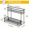 thumbnail image 2 of Coffee Syrup Organizer Rack, (8 Bottle Capacity),2 Tier Coffee Syrup holder for Coffee Bar Accessories,Kitchen,Storage for Syrup, Wine, Dressing（Black）, 2 of 13