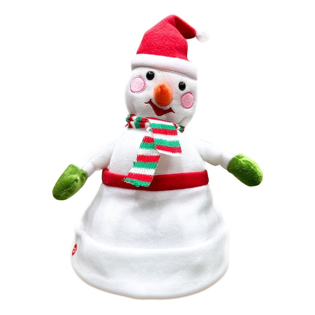 Juguetes para la piscina, juguetes para bebés, juguetes para niños pequeños: gorro navideño de Papá Noel, muñeco de nieve, reno, gorro musical que se balancea, peluche, gorro eléctrico