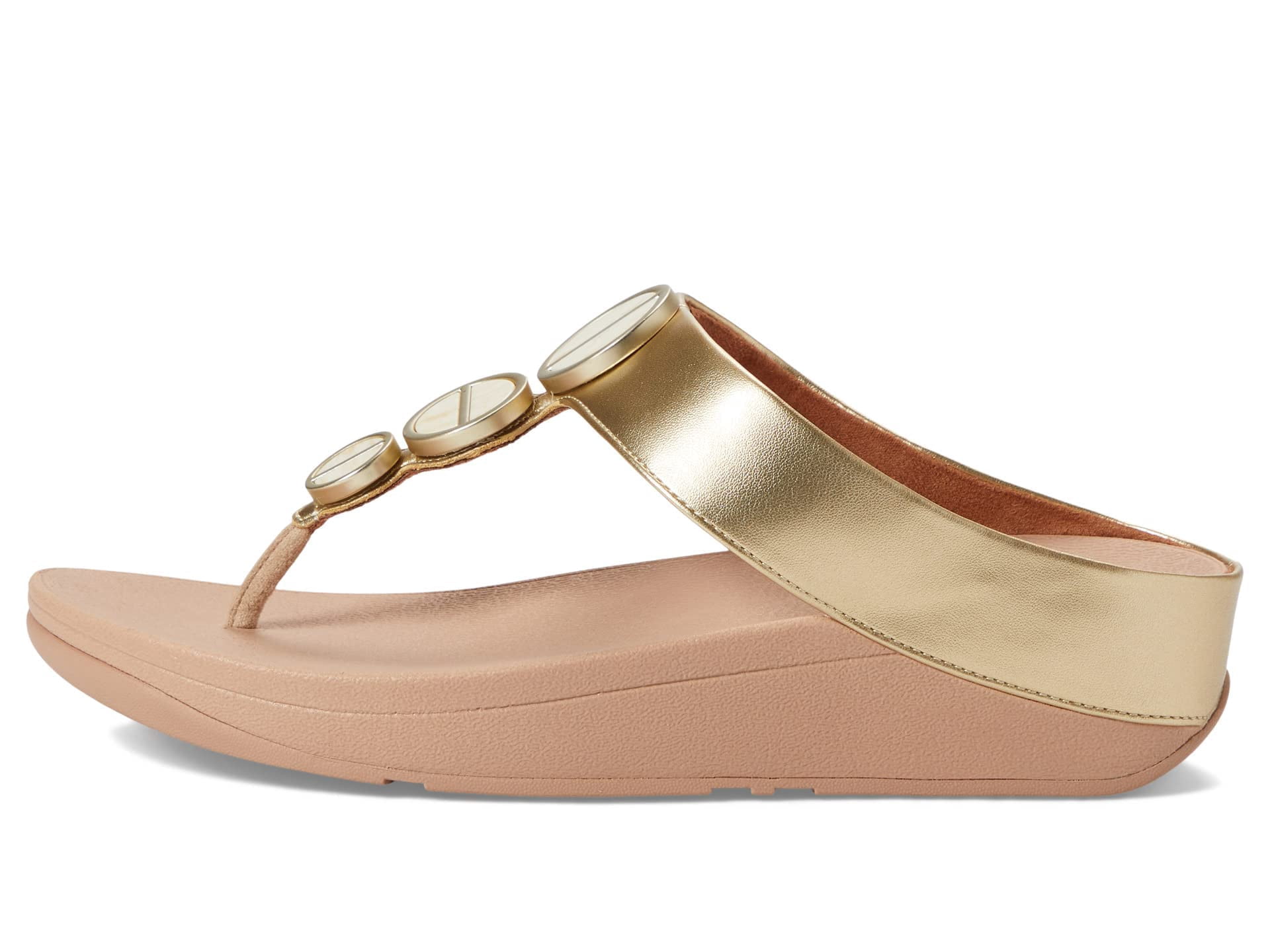 Fitflop Women's Halo Metallic-Trim Toe-Post Sandals