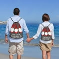 thumbnail image 5 of Wukai Chillin with My Gonme Drawstring Backpack Bag Sport Gym Sackpack Large Size String Backpack Cinch for Women Men-Medium, 5 of 6