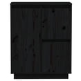 thumbnail image 3 of vidaXL Buffet Noir 60x34x75 cm Pin Massif, 3 of 5