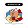 thumbnail image 5 of Handmade Brooches Cuteness Capybara Pins Cartoon Clothing Jewelry, 5 of 11