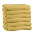 thumbnail image 1 of 100% Cotton 6-Piece Bath Towels - Extra Soft Fade-Resistant Towels - 54" x 27" - (Gold), 1 of 3