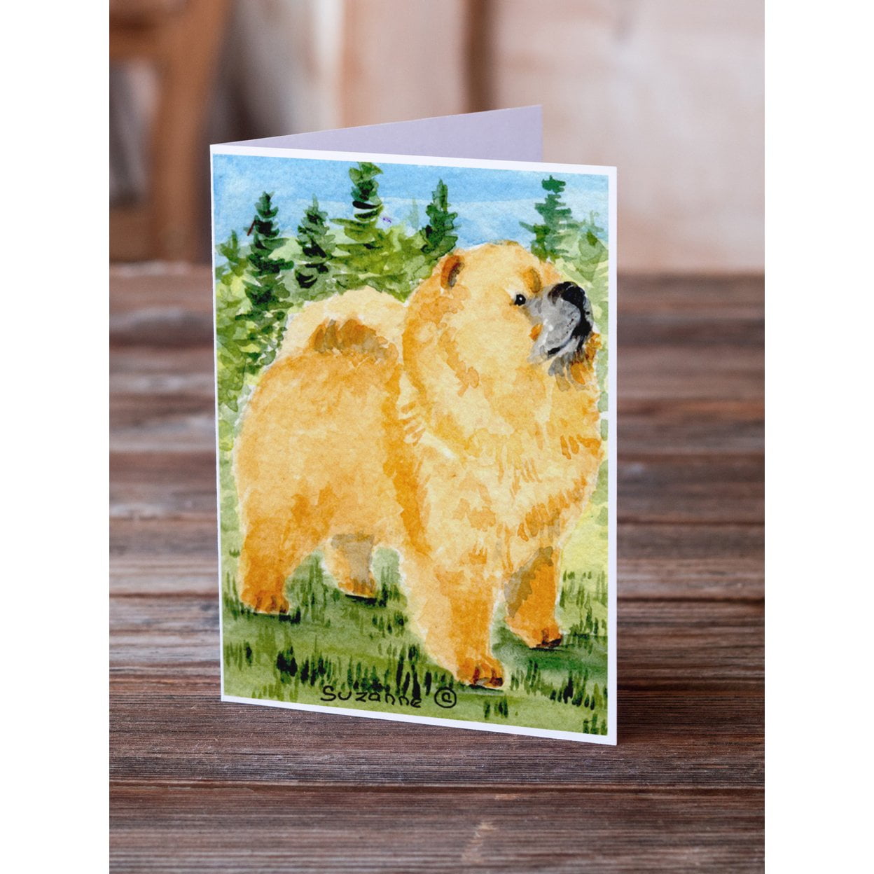 Chow Chow Greeting Cards and Envelopes Pack of 8
