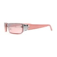 thumbnail image 3 of 90s Classic Narrow Rectangle Designer Rimless Luxury Fashion Sunglasses Silver Pink - Pink, 3 of 4