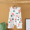 thumbnail image 2 of Baby Onesies Boy Baby Infant Boys Girl Sleeveless One-Piece Vest Cartoon Rompers Tank Top Jumpsuit Toddler Cotton Outfits, 2 of 4