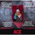thumbnail image 6 of Haunted Hill Farm Animatronic Clown Indoor/Outdoor Halloween Decoration, 2.3 lbs., 6 of 13